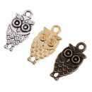 30pcs/Lot Alloy Owl Shape DIY Pendant Charms Jewelry for Necklace Bracelet