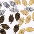 30pcs/Lot Alloy Owl Shape DIY Pendant Charms Jewelry for Necklace Bracelet