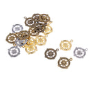 20pcs DIY Compass Pendant Vintage Charms Jewelry Handmade Craft Accessories