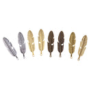 8 Pieces Metal Feather Pendant Charms Jewelry Making For DIY Jewelry Crafts
