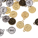78pcs Antique A-Z Alphabet Letter Charm Pendant DIY Jewelry Findings 15x12mm