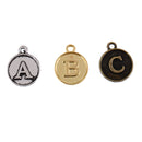 78pcs Antique A-Z Alphabet Letter Charm Pendant DIY Jewelry Findings 15x12mm
