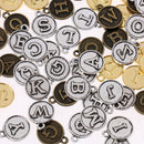 78pcs Antique A-Z Alphabet Letter Charm Pendant DIY Jewelry Findings 15x12mm
