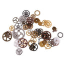 100g Alloy Multi style Clock Movement Gears Steampunk Charm Pendant Connector for DIY Jewelry Making Accessaries