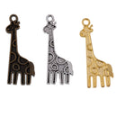 15 Pieces 32 X 12mm Giraffe Charms Pendants DIY Jewelry Making Accessories