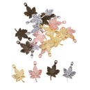 Wholesale 20pcs Mixed Color Maple Leaf Charm Pendant Beaded Jewelry DIY