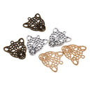 6pcs Mixed Color Beautiful Leopard head Jewelry Charms Pendant 28 x 26mm