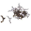20pcs Tibetan Silver Bronze Witch Hat Pendant Charms With Halloween Pumpkin DIY Jewelry Crafts 26x15mm