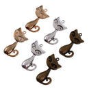 6pcs Antique Lovely Cat Pendants DIY Jewelry Finding Making Handmade Crafts