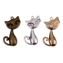 6pcs Antique Lovely Cat Pendants DIY Jewelry Finding Making Handmade Crafts