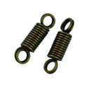 10 Piece Stainless Steel Coiled Spring Connector Keychain Key Holder Lanyard