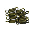 10 Piece Stainless Steel Coiled Spring Connector Keychain Key Holder Lanyard