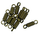 10 Piece Stainless Steel Coiled Spring Connector Keychain Key Holder Lanyard
