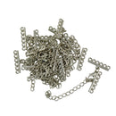 12 Sets Lobster Clasp & 6 Strand Crimp Ends 60mm Extender Chain fit Necklace Bracelet End Clip Clamps
