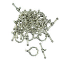 20 Sets Tiwsted Clasp Toggle Findings Jewelry Making for Necklace Bracelet Clasp Making Repair Design