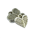 100 Pieces Angel Wing Heart Love Valentines Day Charm Pendant Jewelry Making