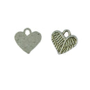 100 Pieces Angel Wing Heart Love Valentines Day Charm Pendant Jewelry Making