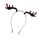 Christmas Hairbands Rhinestone Felt Rhinestone Deer Horn Antler Shape Headbands