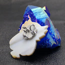 Multifunctional Cute Cartoon Abalone Owl Shape Brooch Pin & Necklace Pendant Colorful for Kids Adult Exquisite Accessroies