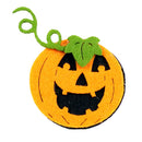 Cute Cartoon Halloween Yellow Flannel Smiling Happy Pumpkin Brooch Pins Badge Breastpin for Kids Adult Pin Accessory
