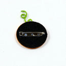 Cute Cartoon Halloween Yellow Flannel Smiling Happy Pumpkin Brooch Pins Badge Breastpin for Kids Adult Pin Accessory