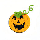 Cute Cartoon Halloween Yellow Flannel Smiling Happy Pumpkin Brooch Pins Badge Breastpin for Kids Adult Pin Accessory