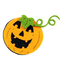 Cute Cartoon Halloween Yellow Flannel Smiling Happy Pumpkin Brooch Pins Badge Breastpin for Kids Adult Pin Accessory