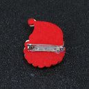 Cute Cartoon Flannel Santa Claus Brooch Pins Badge Breastpin for Kids Adult Pin Accessory for Christmas