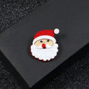 Cute Cartoon Flannel Santa Claus Brooch Pins Badge Breastpin for Kids Adult Pin Accessory for Christmas