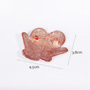 Glossy Shiny Exquisite Red&White Enamel Christmas Snowflake Gloves Ornaments