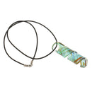 Women Glazed Colored Glass Spiral Necklace Drop Spiral Fish Hook Earrings Fashion Charm Jewelry Set for Wedding and Casual