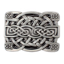 Western Cowboy Style Celtic Flower Pattern Men's Rectangle Metal Jeans Belt Buckle Accessories
