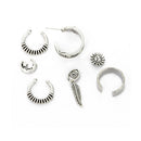 7pcs Bohemian Women Stud Ear Cuff Cartilage Wrap And Non Piercing Clip Set