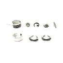 7pcs Bohemian Women Stud Ear Cuff Cartilage Wrap And Non Piercing Clip Set