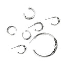 7pcs/Set Lady Antique Silver Ear Cuff Wrap Ear Clips Cartilage Stud Earrings