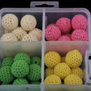 Baby Kids Wooden Crochet Beads DIY Necklace Teething Bracelet Teether Toys Set