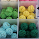 Baby Kids Wooden Crochet Beads DIY Necklace Teething Bracelet Teether Toys Set