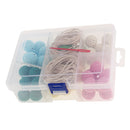 Baby Kids Wooden Crochet Beads DIY Necklace Teething Bracelet Teether Toys Set
