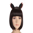 Women Girl Black Devil Bat Ear Halloween Costume Party Hair Headband Band
