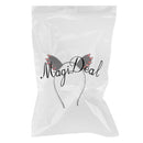 Women Girl Black Devil Bat Ear Halloween Costume Party Hair Headband Band
