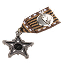 Vintage Men's Gift Star Medal Badge Clothing Fashion Costume Navy Brooch Pin