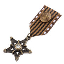 Vintage Men's Gift Star Medal Badge Clothing Fashion Costume Navy Brooch Pin