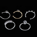 5Pcs Silver Gold Stainless Steel Nose Ring Lip Hoop Studs Ear Screws with Star And Flower Rhinestone Decor Body Jewelry for Women 1mm 18g