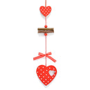 12pcs Creative Heart Star DIY Wooden Christmas Tree Ornament Decoration