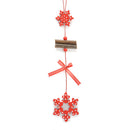 12pcs Creative Heart Star DIY Wooden Christmas Tree Ornament Decoration