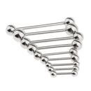 9 Pieces Stainless Steel Barbell Tongue Ring Eyebrow Nipple Tragus 18/16g