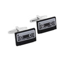 3D Cassette Tape Cufflinks Music Shirt Cuff Buttons French Enamel Cuff Links