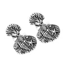 Fashion Stud Earrings Silver Alloy Shell Starfish Shaped 3D Carved Charm Vintage Women Wedding Earrings Personality Design