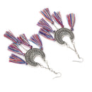 Ethnic Women Boho Hoop Earrings Vintage Tassel Fringe Drop Dangle Earrings