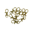 10 Pcs Swivel Lobster Clasp Clips Snap Hooks Keychain Bag DIY Craft Key